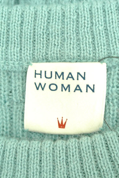 HUMAN WOMAN（ヒューマンウーマン）の古着「肩ボタンケーブルニット（ニット）」大画像６へ