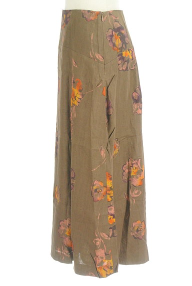 TABASA（タバサ）の古着「花柄リネンマキシフレアスカート（ロングスカート・マキシスカート）」大画像３へ