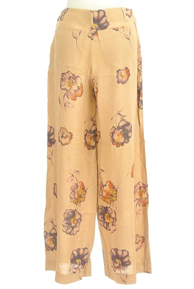 TABASA（タバサ）の古着「花柄リネンワイドパンツ（パンツ）」大画像２へ