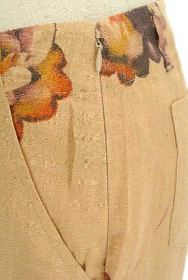 TABASA（タバサ）の古着「花柄リネンワイドパンツ（パンツ）」大画像５へ