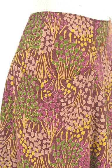 Jocomomola（ホコモモラ）の古着「花柄ミモレ丈ウールスカート（スカート）」大画像４へ