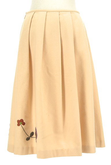 Jocomomola（ホコモモラ）の古着「膝下丈花柄刺繍ウールフレアスカート（スカート）」大画像２へ