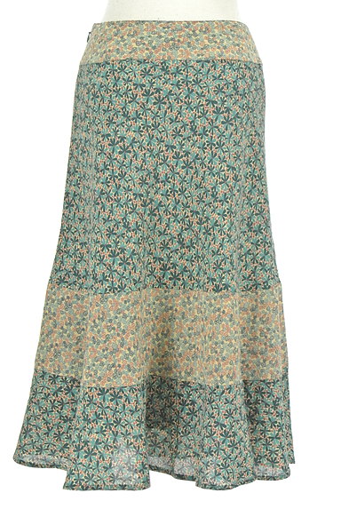 Jocomomola（ホコモモラ）の古着「小花柄フレアミモレ丈スカート（スカート）」大画像２へ