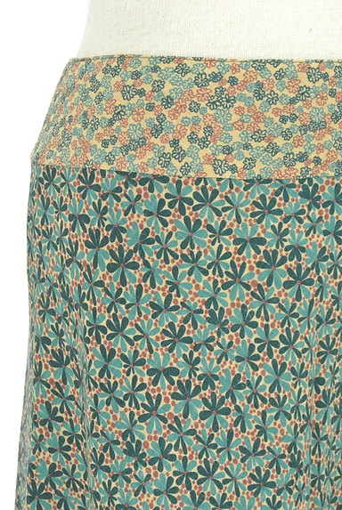 Jocomomola（ホコモモラ）の古着「小花柄フレアミモレ丈スカート（スカート）」大画像４へ