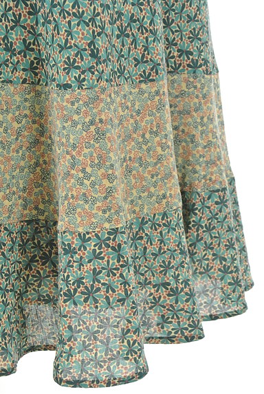 Jocomomola（ホコモモラ）の古着「小花柄フレアミモレ丈スカート（スカート）」大画像５へ