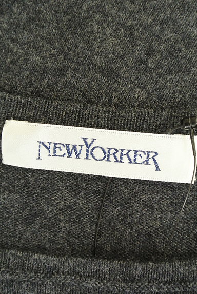 NEW YORKER（ニューヨーカー）の古着「フロントラメチェック編みニットワンピ（ワンピース・チュニック）」大画像６へ