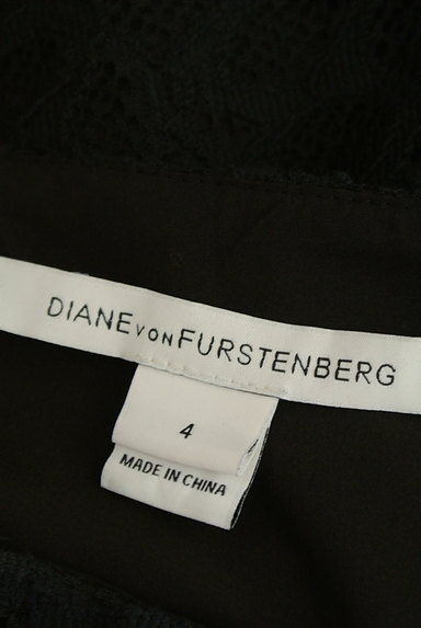 DIANE VON FURSTENBERG（ダイアンフォンファステンバーグ）の古着「総レース裾レザーミニスカート（ミニスカート）」大画像６へ
