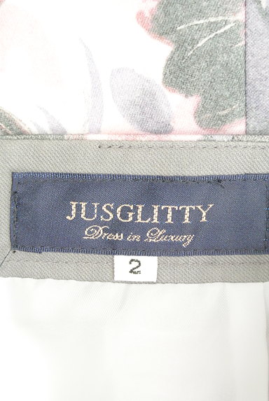 JUSGLITTY（ジャスグリッティー）の古着「花柄ミモレ丈フレアスカート（スカート）」大画像６へ