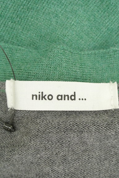 niko and...（ニコ アンド）の古着「バック切替カラーカーディガン（カーディガン・ボレロ）」大画像６へ