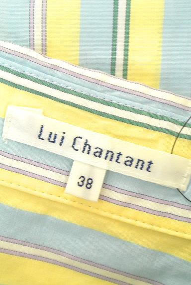 LUI CHANTANT（ルイシャンタン）の古着「カラーストライプ柄７分袖シャツ（カジュアルシャツ）」大画像６へ