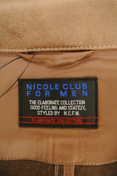NICOLE CLUB FOR MEN（ニコルクラブフォーメン）の古着「スウェードシャツ風ジャケット（ジャケット）」大画像６へ