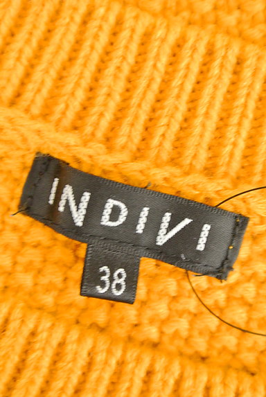 INDIVI（インディヴィ）の古着「カラーケーブル編みニット（ニット）」大画像６へ