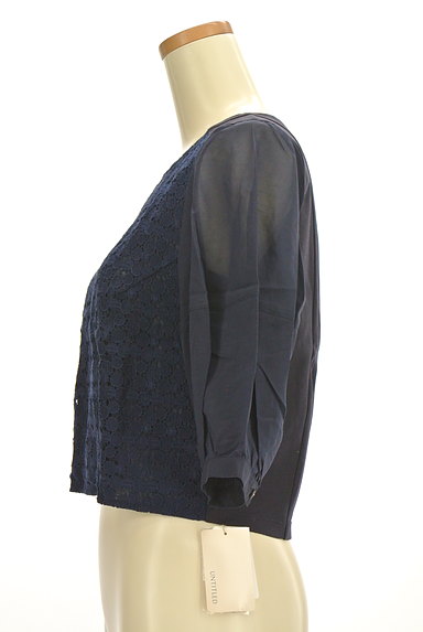 UNTITLED（アンタイトル）の古着「シアー袖刺繍カットソー（カットソー・プルオーバー）」大画像３へ