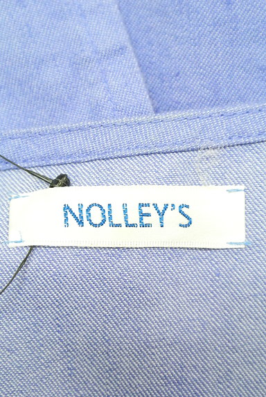 NOLLEY'S（ノーリーズ）の古着「ウエストリボンダンガリーワンピ（ワンピース・チュニック）」大画像６へ