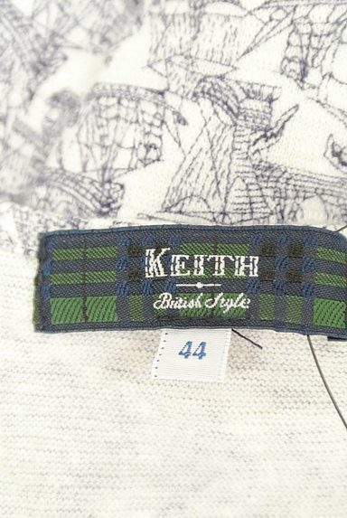 KEITH（キース）の古着「裾リボン総柄フレンチカットソー（カットソー・プルオーバー）」大画像６へ