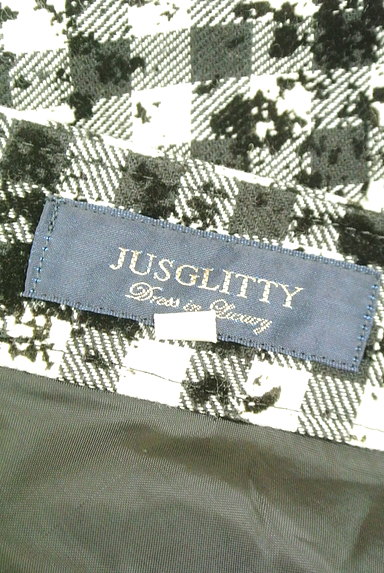 JUSGLITTY（ジャスグリッティー）の古着「チェック柄フロッキースカート（スカート）」大画像６へ