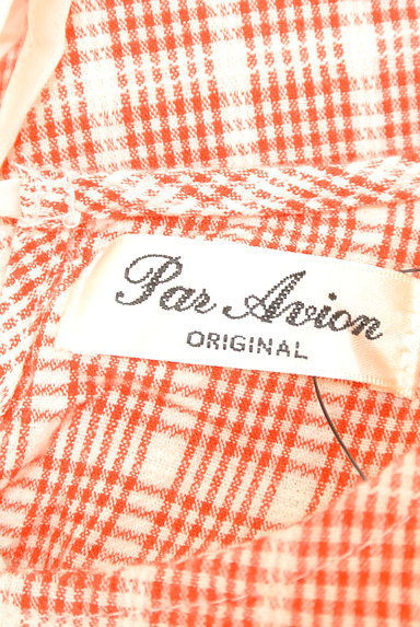 Par Avion（パラビオン）の古着「刺繍フレア袖チェックカットソー（カットソー・プルオーバー）」大画像６へ