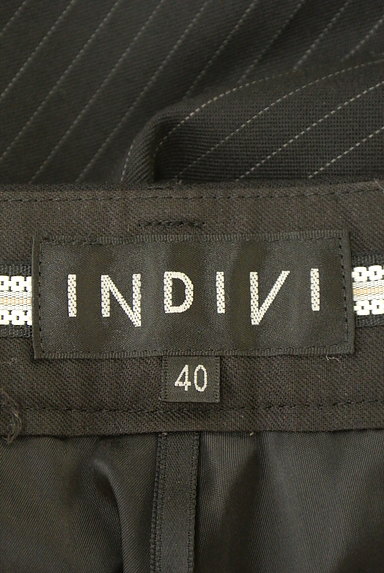 INDIVI（インディヴィ）の古着「ピンストライプ柄センタープレスパンツ（パンツ）」大画像６へ