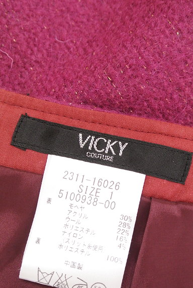 VICKY（ビッキー）の古着「モヘヤラメミニスカート（ミニスカート）」大画像６へ