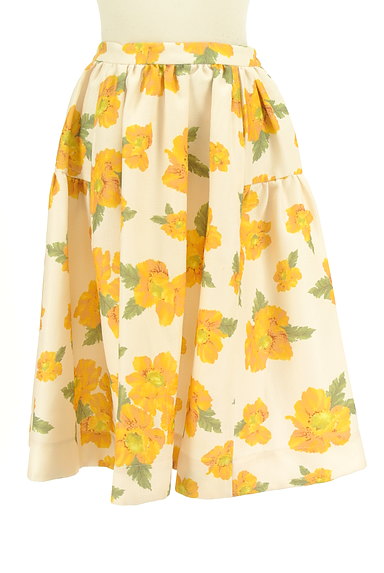 dazzlin（ダズリン）の古着「ミモレ丈花柄フレアスカート（スカート）」大画像１へ