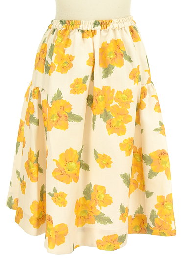 dazzlin（ダズリン）の古着「ミモレ丈花柄フレアスカート（スカート）」大画像２へ