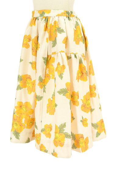 dazzlin（ダズリン）の古着「ミモレ丈花柄フレアスカート（スカート）」大画像３へ