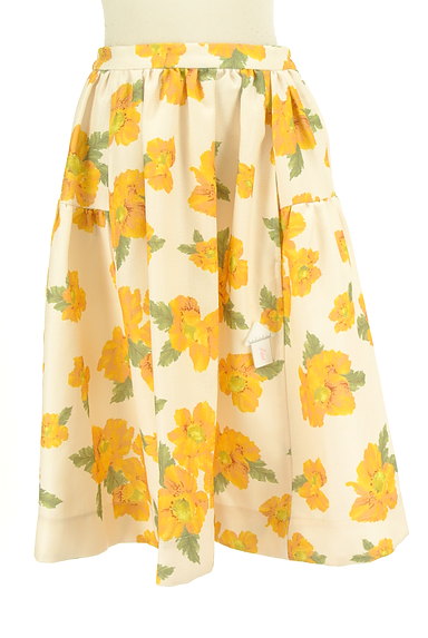 dazzlin（ダズリン）の古着「ミモレ丈花柄フレアスカート（スカート）」大画像４へ