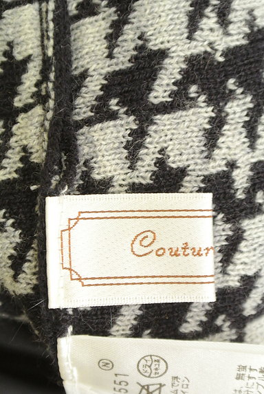 Couture Brooch（クチュールブローチ）の古着「千鳥格子柄膝丈フレアスカート（スカート）」大画像６へ