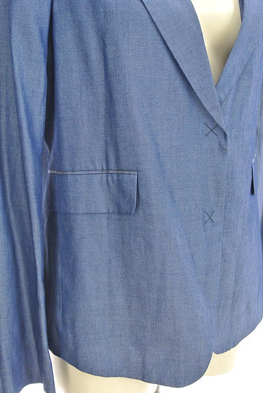 LE CIEL BLEU（ルシェルブルー）の古着「艶カラーテーラードジャケット（ジャケット）」大画像４へ
