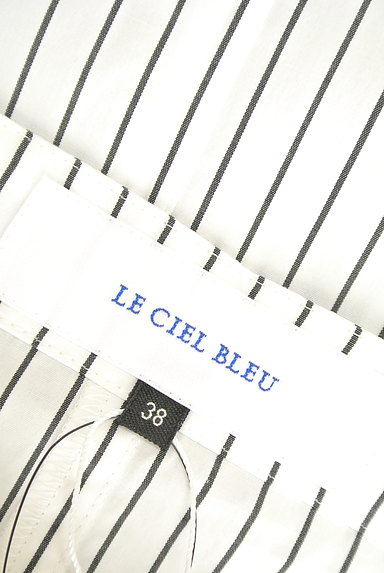 LE CIEL BLEU（ルシェルブルー）の古着「オフショル風ストライプカットソー（カットソー・プルオーバー）」大画像６へ