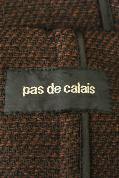 Pas de calais（パドカレ）の古着「シンプルフード付きウールロングコート（コート）」大画像６へ