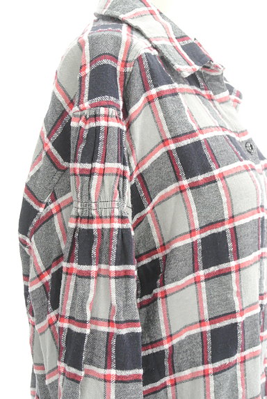 Snidel（スナイデル）の古着「チェック柄ロングネルシャツ（カジュアルシャツ）」大画像５へ
