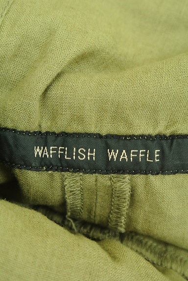 Wafflish Waffle（ワッフリッシュワッフル）の古着「切替リネンサロペットスカート（オーバーオール・サロペット）」大画像６へ