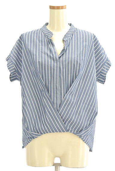 HIROKO BIS（ヒロコビス）の古着「スキッパーカラーシャツ（カットソー・プルオーバー）」大画像１へ