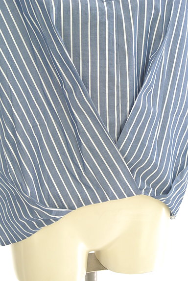 HIROKO BIS（ヒロコビス）の古着「スキッパーカラーシャツ（カットソー・プルオーバー）」大画像５へ