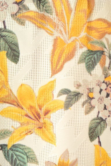 YECCA VECCA（イェッカヴェッカ）の古着「カラー花柄フレアミモレスカート（スカート）」大画像５へ