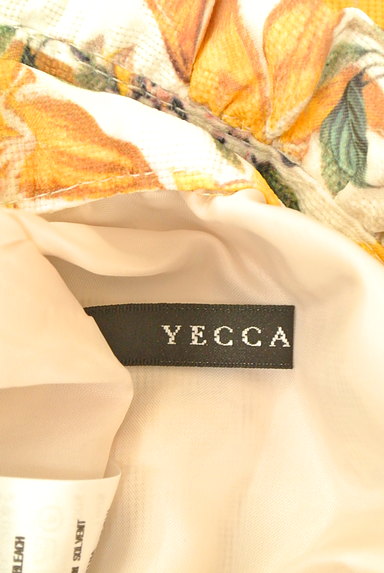 YECCA VECCA（イェッカヴェッカ）の古着「カラー花柄フレアミモレスカート（スカート）」大画像６へ