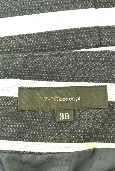 7-ID concept（セブンアイディーコンセプト）の古着「マルチボーダータイトスカート（スカート）」大画像６へ
