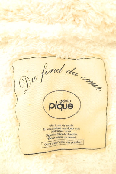 gelato pique（ジェラートピケ）の古着「パイルボーダージップアップパーカー（カーディガン・ボレロ）」大画像６へ