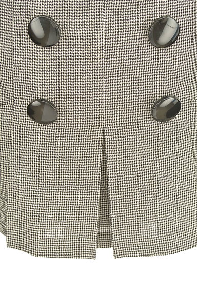 JILLSTUART（ジルスチュアート）の古着「ボタンデザイン千鳥柄ミニスカート（ミニスカート）」大画像４へ