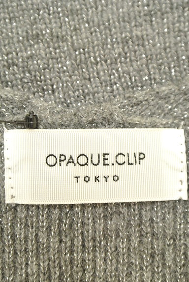 OPAQUE.CLIP（オペークドットクリップ）の古着「ラメＶネックニット（ニット）」大画像６へ