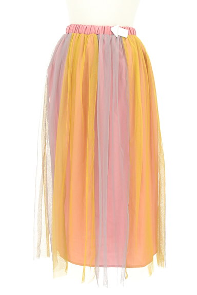 POU DOU DOU（プードゥドゥ）の古着「カラフルチュールスカート（ロングスカート・マキシスカート）」大画像４へ