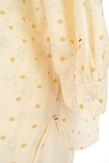 POU DOU DOU（プードゥドゥ）の古着「総プリント丸襟シャツ（カジュアルシャツ）」大画像５へ