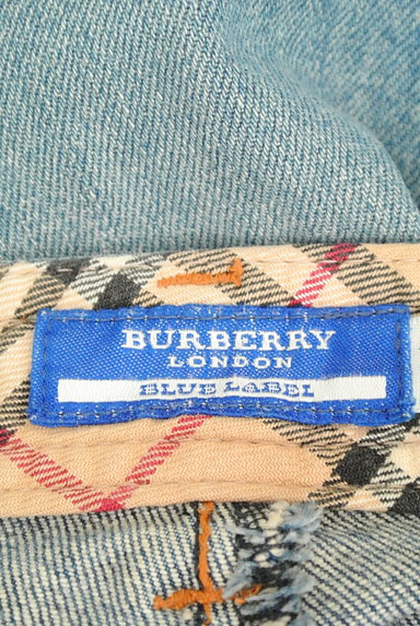 BURBERRY BLUE LABEL（バーバリーブルーレーベル）の古着「バーバリーチェック柄折り返しデニム（デニムパンツ）」大画像６へ