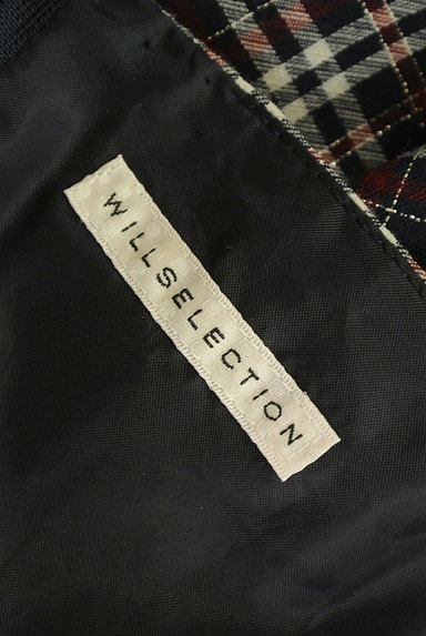 WILLSELECTION（ウィルセレクション）の古着「オープンショルダーチェック柄ワンピ（ワンピース・チュニック）」大画像６へ