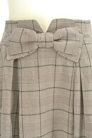 Bon mercerie（ボンメルスリー）の古着「ウエストリボンチェック柄スカート（スカート）」大画像４へ