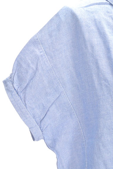 CUBE SUGAR（キューブシュガー）の古着「丸襟ダンガリーシャツ（カジュアルシャツ）」大画像４へ