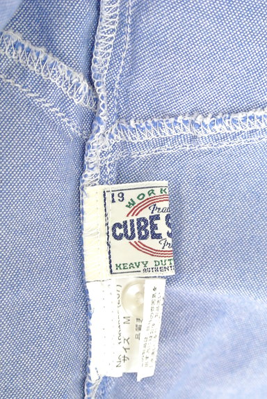 CUBE SUGAR（キューブシュガー）の古着「丸襟ダンガリーシャツ（カジュアルシャツ）」大画像６へ