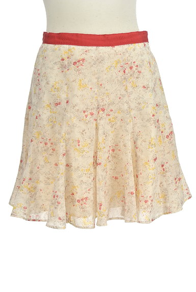 LAISSE PASSE（レッセパッセ）の古着「カラーテープ花柄フレアスカート（ミニスカート）」大画像１へ