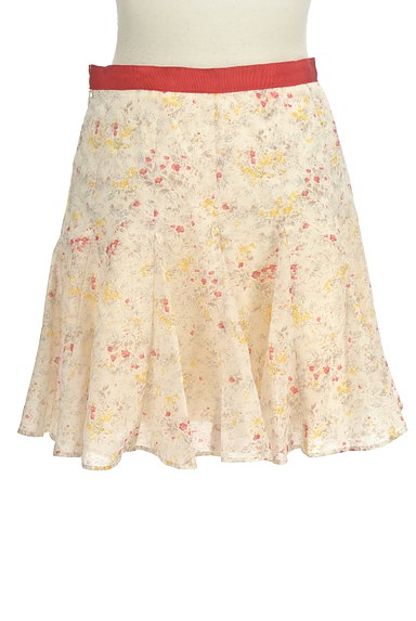 LAISSE PASSE（レッセパッセ）の古着「カラーテープ花柄フレアスカート（ミニスカート）」大画像２へ